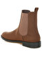 Women's Low Block Heel Chelsea Boots In Brown - 3