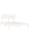 Bed frame, white, 140x190 cm, solid wood - 4
