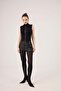 Turtleneck Sleeveless Layla Cashmere Blouse Black - 2
