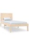 Single bed frame 3FT, 90x190 cm, solid wood - 2