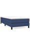 Box spring bed frame, blue, 80x200 cm, textile - 2