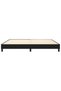 Box spring bed frame, black, 200x200 cm, textile - 4