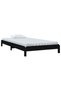 Stackable bed, black, 75x190 cm, solid pine wood - 3