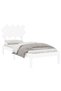 Bed frame, white, 90x200 cm, solid wood - 3
