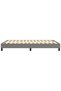 Box spring bed frame, dark grey, 140x200 cm, textile - 5