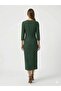 Beethoven Glittery Lightweight V-Neck Evening Dress 0093 - 4