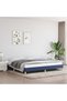 Bed frame, blue, 200x200 cm, textile