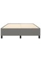 Cadru de pat box spring, gri închis, 140x190 cm, textil - 5