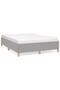 Bed frame, light grey, 140x190 cm, textile - 2