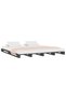 Bed frame, gray, 140x190 cm, solid pine wood - 3