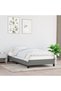 Bed frame, dark grey, 90x190 cm, textile