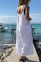 Italian White Shoulder Strap B Tie-Detail Strap C Pocketed B Wide-Leg K Linen Casual D Woven Overalls 110 50 - 2