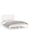 Bed frame, white, 140x190 cm, solid wood - 2
