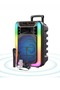 مكبر صوت حفلات بلوتوث محمول GTS-1591 مقاس 12 بوصة مزود بإضاءة LED على شكل لهب - 2
