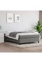 Cadru de pat box spring, gri închis, 140x190 cm, textil