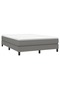 Box spring bed frame, dark grey, 140x200 cm, textile - 3