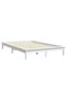 Bed frame, white, 160x200 cm, solid pine wood - 4