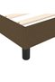 Box spring bed frame, dark brown, 140x190 cm, textile - 7