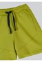 United Colors of Logolu Boys' Yellow Combed Cotton Shorts - 2