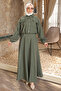 Khaki Jacket Skirt Suit