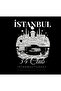 Istanbul 34 Bosphorus Hagia Sophia Galata - Şehir B Printed Unisex %100 P Cotton Black T-Shirt - 2