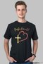 Tricou Paste Fericit Inima Si Cruce