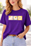 Three Daisies Graphic Printed Unisex Oversized T-Shirt – Minimal Floral Design Casual T-Shirt