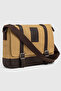 My Polo Gk75 Shoulder Strap Canvas (Cotton) Messenger Bag Crossbody Bag Beige - 3