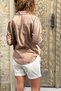 Bronze Color Ethnic Embroidered Cotton Piece Casual Woven Shirt 65 45 - 2