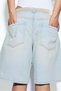 Kemerli denim bermuda - 4