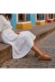 Taba Suede Genuine Leather Buckled Women's Thick Coated Soles Sandals Slipper