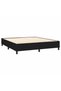 Box spring bed frame, black, 160x200 cm, textile - 4