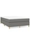 Box spring bed frame, dark grey, 140x200 cm, textile - 2