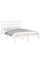Bed frame, white, 120x200 cm, solid wood - 3