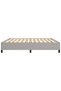 Bed frame, light grey, 200x200 cm, textile - 6