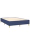Box spring bed frame, blue, 140x190 cm, textile - 4