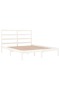 Bed frame, white, 140x200 cm, solid pine wood - 4