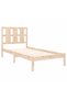 Bed frame, 90x200 cm, solid pine wood - 4