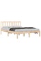 Bed frame, 200x200 cm, solid pine wood - 3