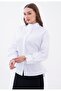 Women's Rope Detailed D Mock Neck Shirt - White - 2