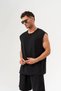 Ventura Collar Buttoned Zero Sleeve Linen Shirt and Elastic Waist Shorts Set - 4