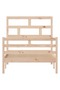 Bed frame, 100x200 cm, solid pine wood - 4