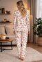 Women's 2043-4 Buttoned Long Sleeve Stretch Fabric Bamboo Pajama Set - 3