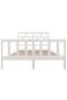 Bed frame, white, 120x200 cm, solid pine wood - 4