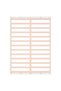 Small double bed frame 4FT, white, 120x190 cm, solid wood - 6