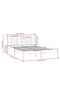 Small Double 4FT bed frame, white, 120x190 cm, solid wood - 6