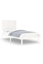 Bed frame, white, 100x200 cm, solid pine wood - 2