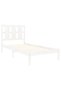 Bed frame, white, 90x200 cm, solid pine wood - 4