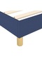 Box spring bed frame, blue, 140x190 cm, textile - 7