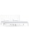 Bed frame, white, 200x200 cm, solid pine wood - 2
